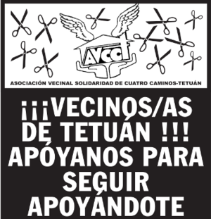 NO al desalojo de la AV Cuatro Caminos-Tetuán