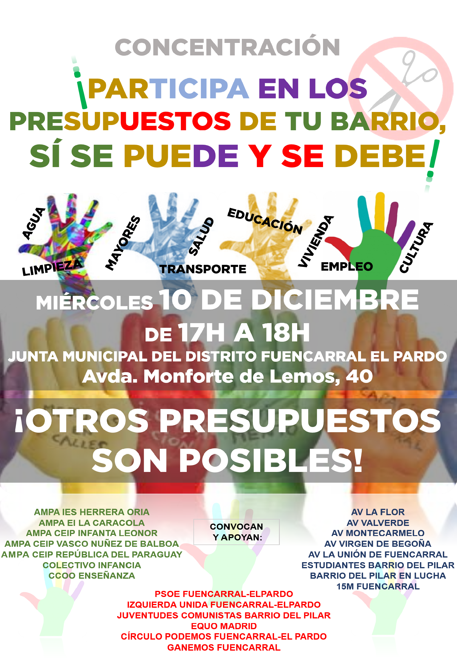 Los presupuestos municipales podemos hacerlos participativos!